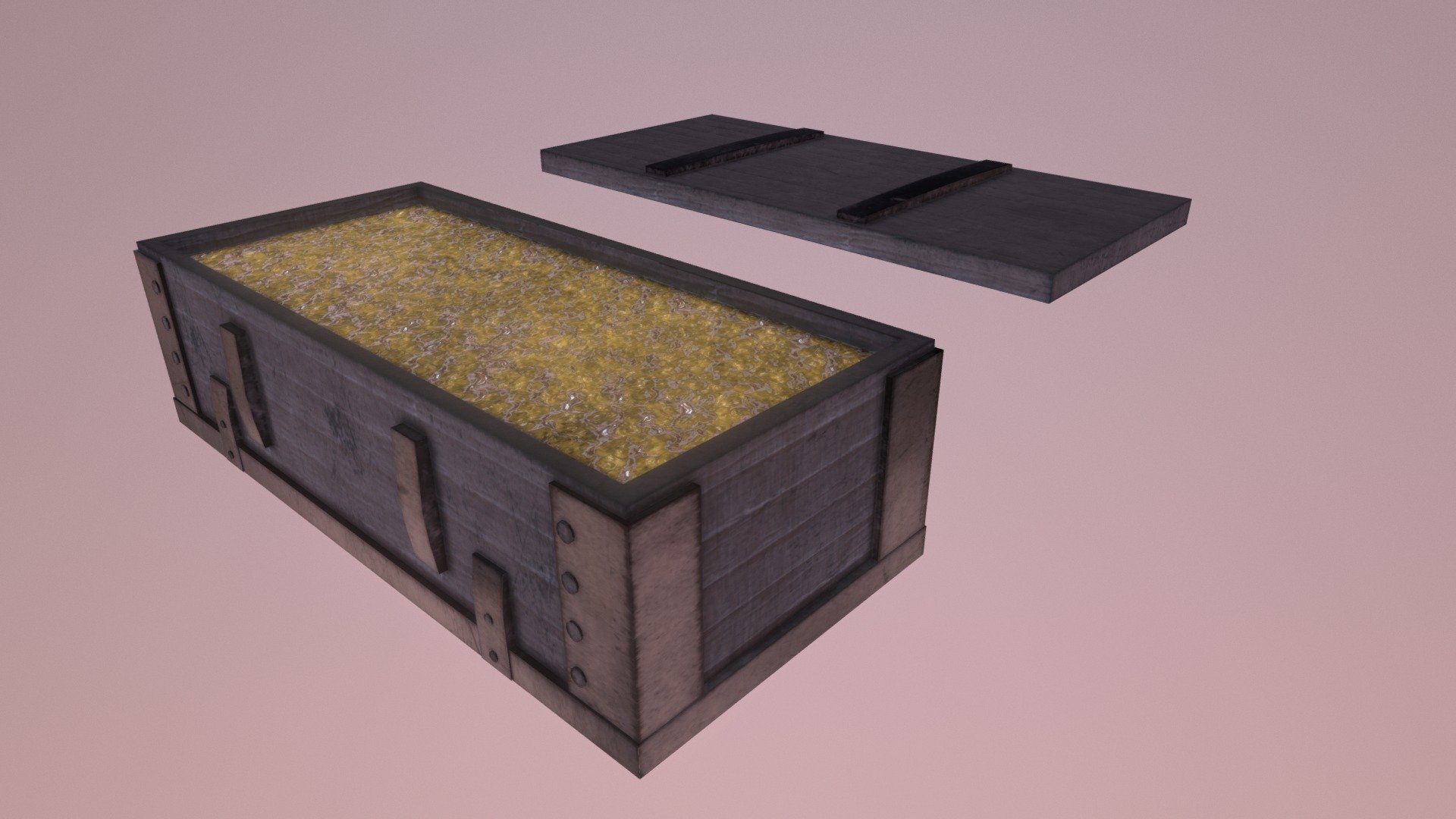 Gold Crate 3D model by Daankemps [4683cae] Sketchfab