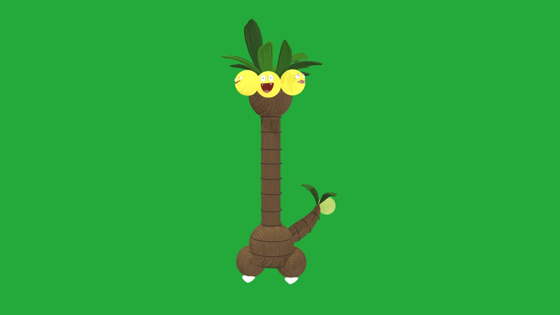 Pokemon Exeggutor - 3D model by onlyone__o [46855f0] - Sketchfab