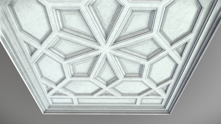 Ceiling Design Pl-c4 Low-Poly version 3D Model