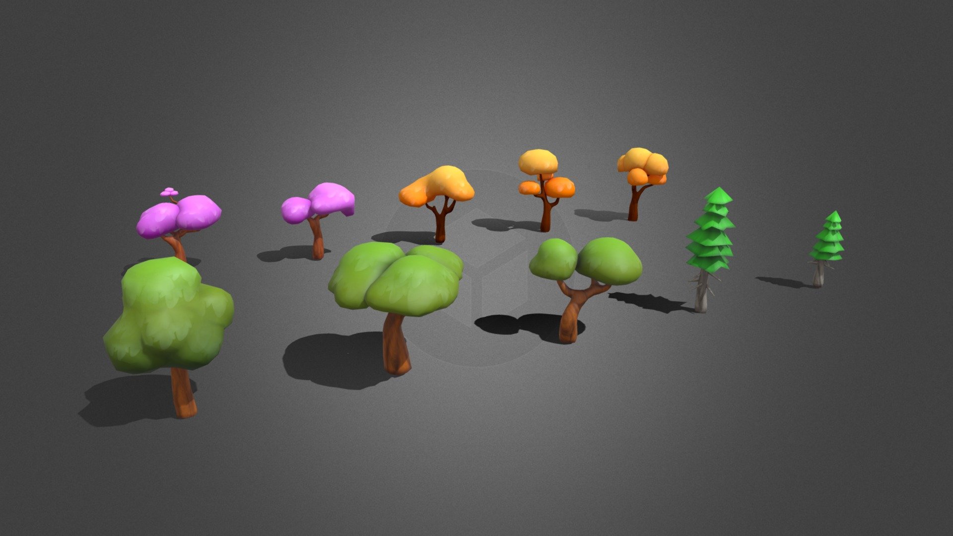 Stylized Trees - 3D model by Ronme Moreira (@Ronme.Moreira) [4686793 ...