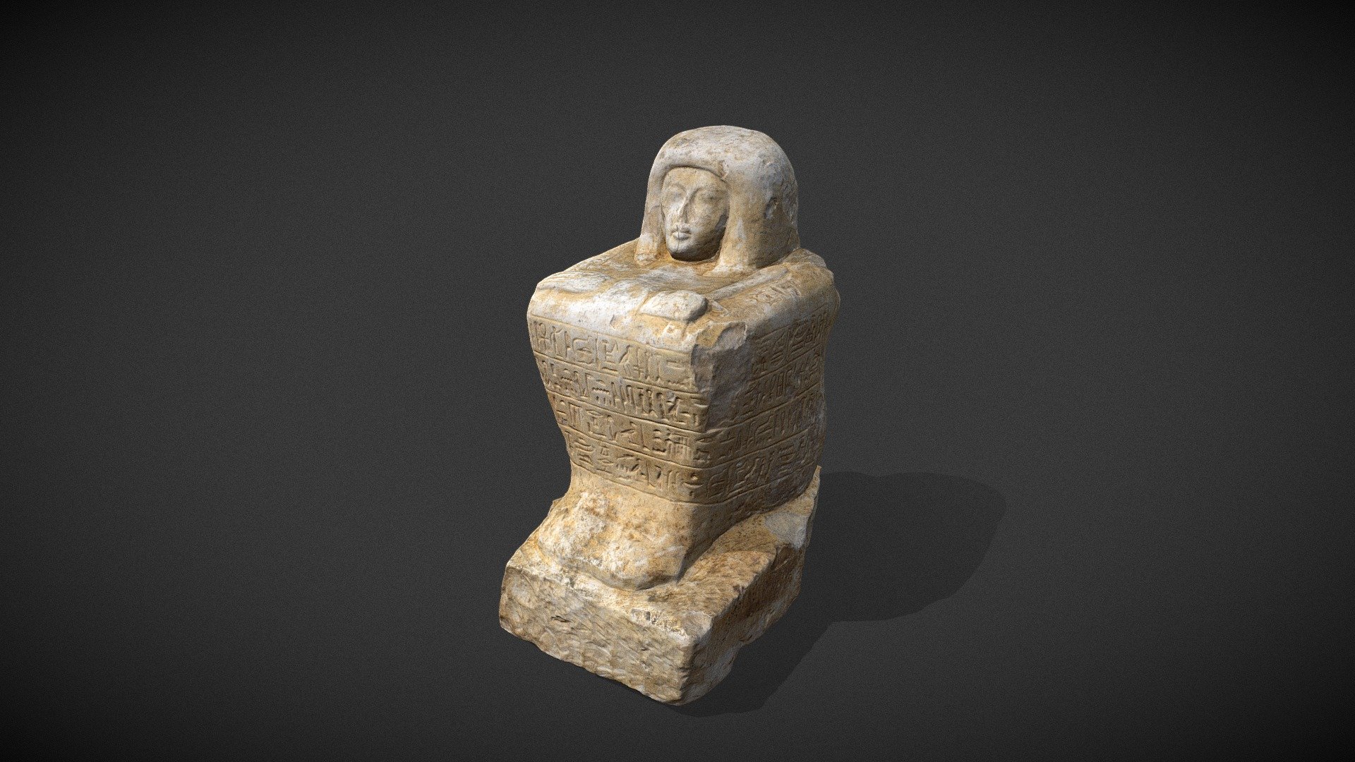 MH 1956.36.A.G Egyptian statue of Amunwahsu