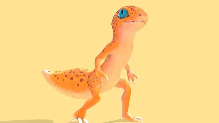Leopard Gecko 3D Model