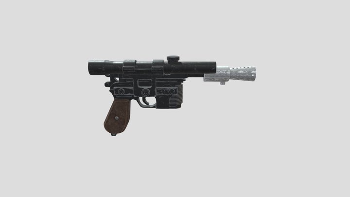 Han Solo's DL-44 3D Model