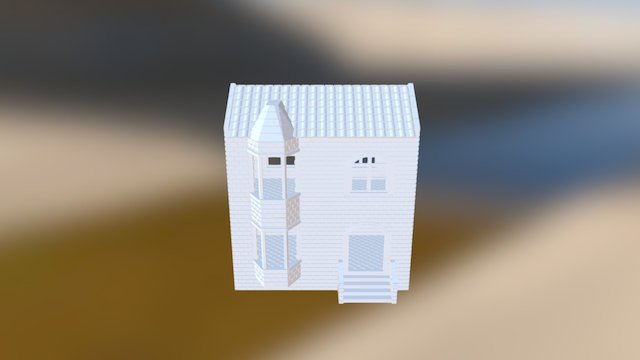 3D Printable building for wargames 3D Model