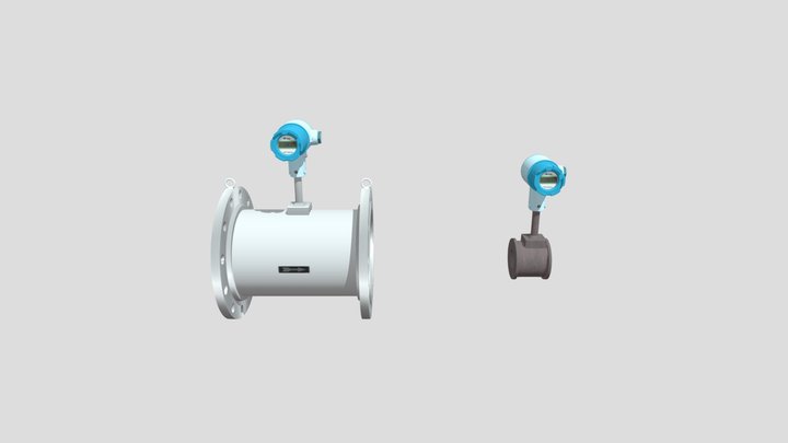 vortex flowmeter 3D Model