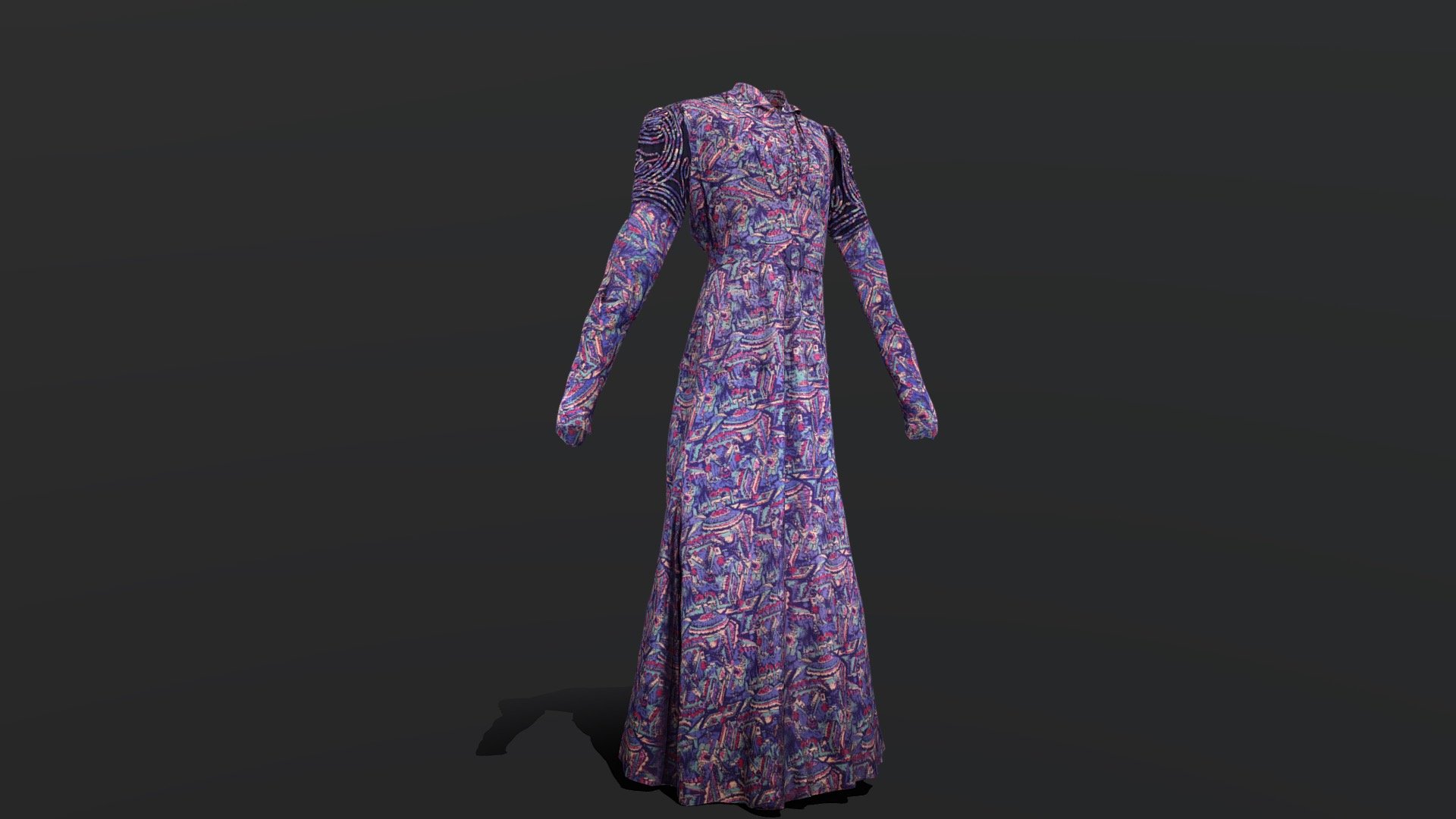 Crysede silk dress - 3D model by penleehousegallery [468c08f] - Sketchfab