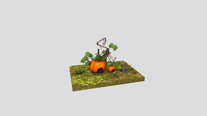 Pumpkin House 3D Model