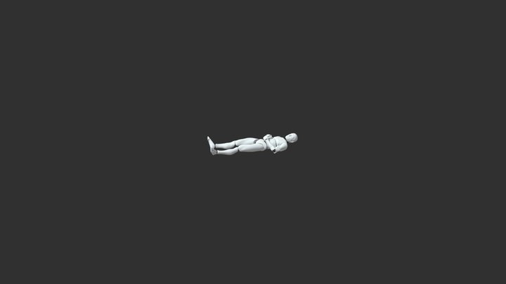Sleeping On His Back 3 3D Model
