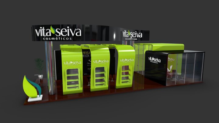 Vita Seiva - 2014 Beauty Fair Booth 3D Model