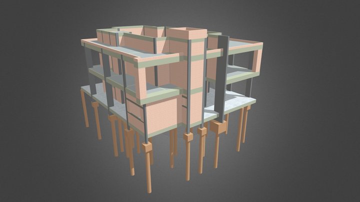 PROJETO ESTRUTURAL E ALVENARIA - HK 3D Model