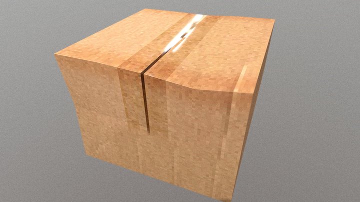 Caixa no estilo de ps1 3D Model