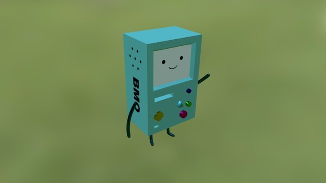 BMO - Adventure Time (Remake) 3D Model
