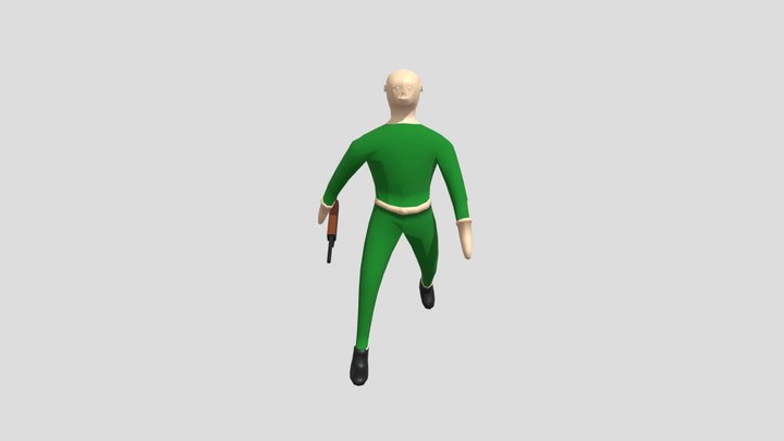 Soldier low poly 3D Model