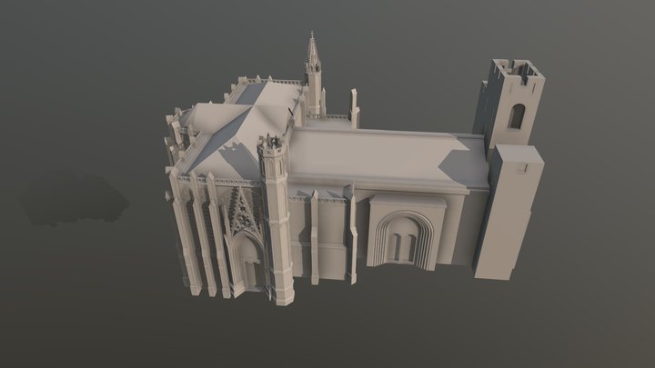 Carcassonne: Cathédrale – Kostenloses 3D-Modell STL