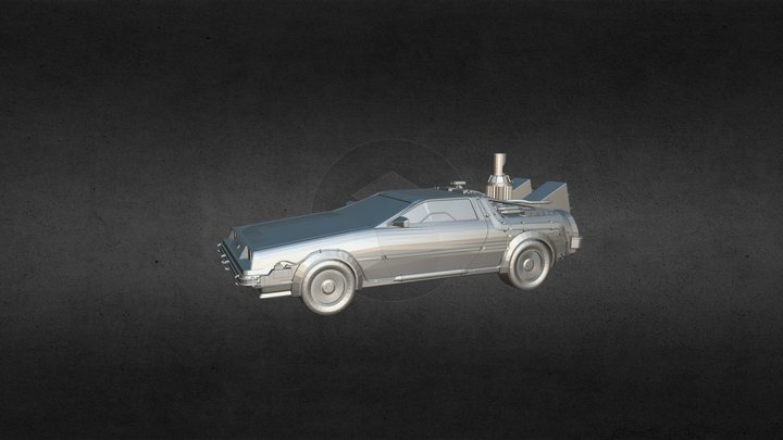 Sm_Finished Delorean 3D Model