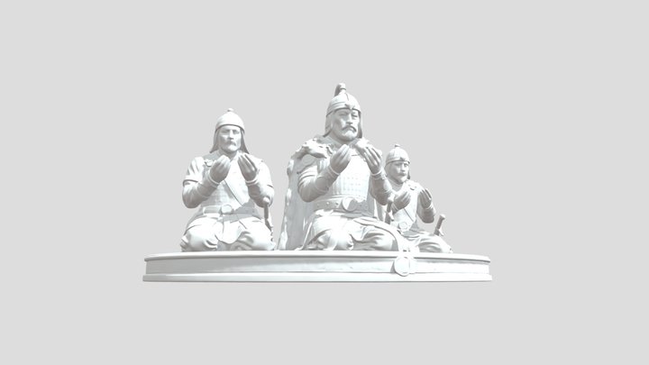 Kazakh Prayer Of The Great Steppe
