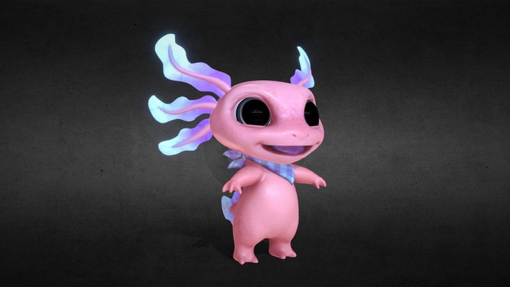 Axolotl 3D Model