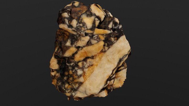 Iron-cemented fault breccia 3D Model