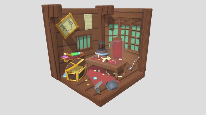 DAE Crib - captains quarters 3D Model