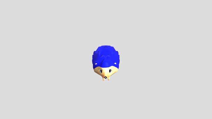 really bad hedgehog model 3D Model