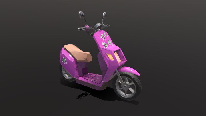 Scooter Substanced 3D Model