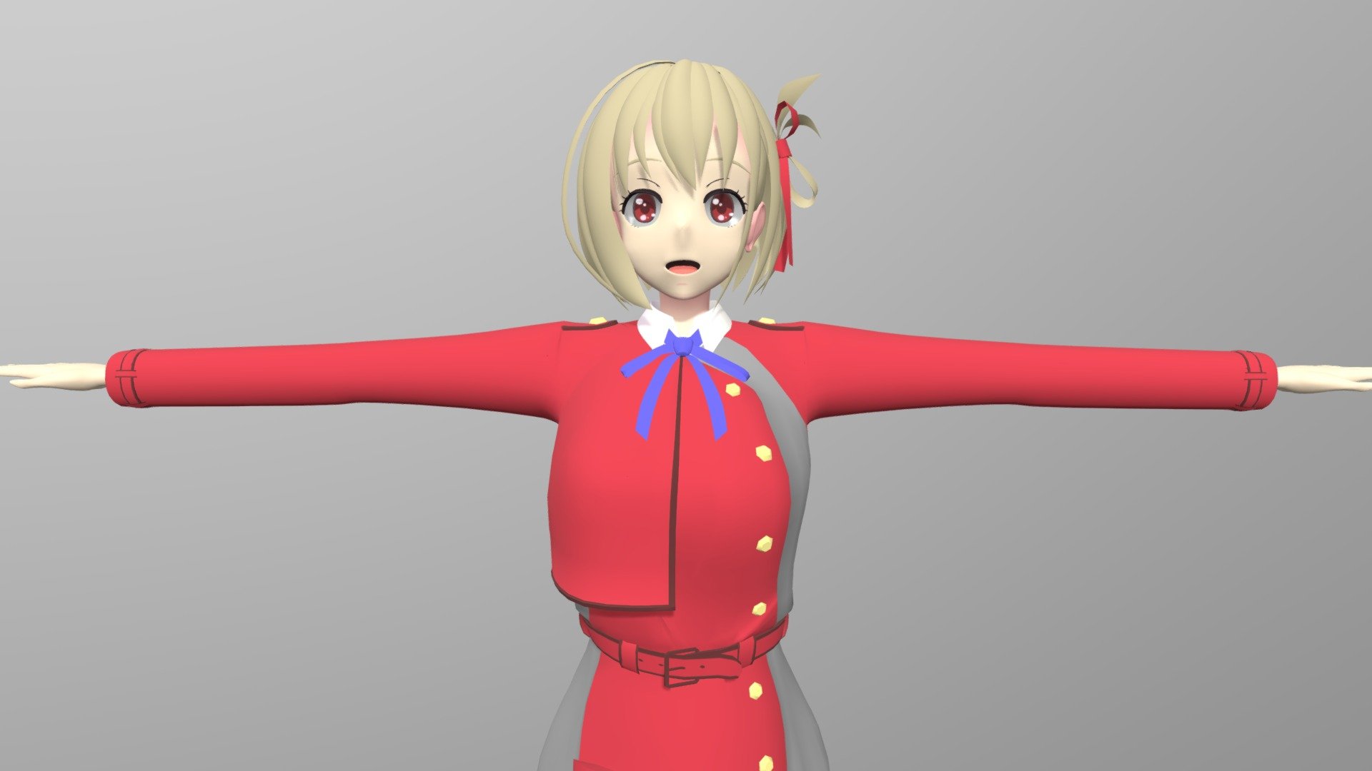 Chisato Nishikigi - 3D model by saberark (@saberark) [4697cda]