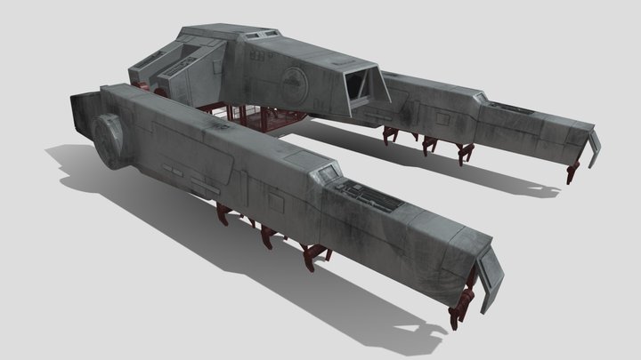 star wars Y-45 armored AT transport hauler 3D Model