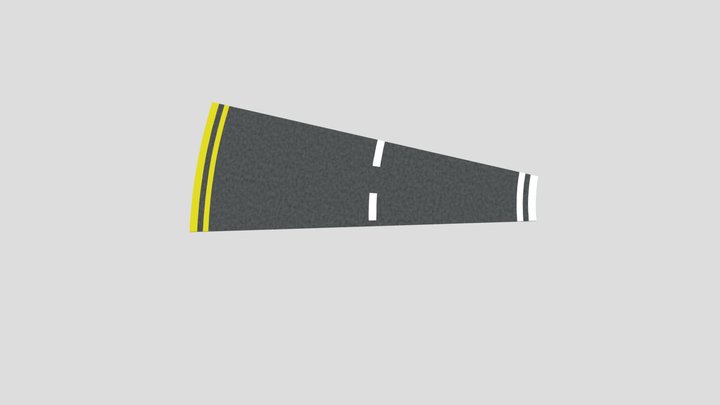 MAG Blacktop Yellow White Rt 5m Curve 15 – Modelo 3D gratuito STL