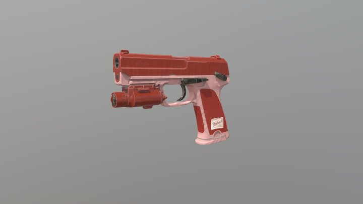 Gun - Raincoat Reskin 3D Model