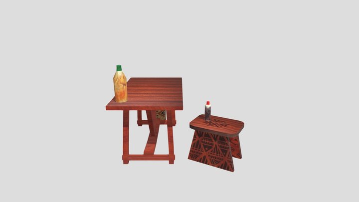 Forest Loner - 3 simple props 3D Model