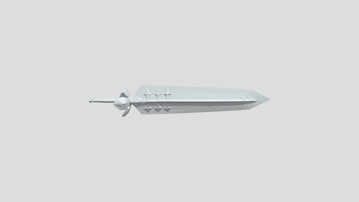 Demon Dweller Sword 3D Model
