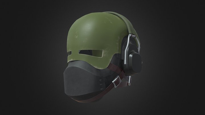 Spetsnaz Ballistic Helmet // Concept 3D Model