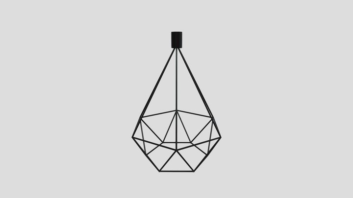 WireMesch Lamp Ikea 3D Model
