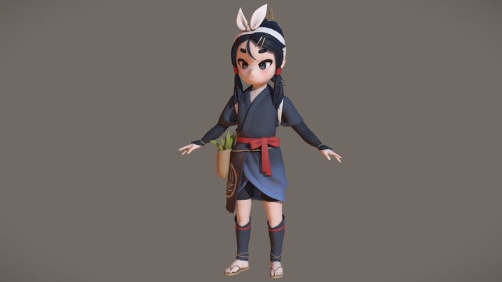 Sakura Blue 3D Model