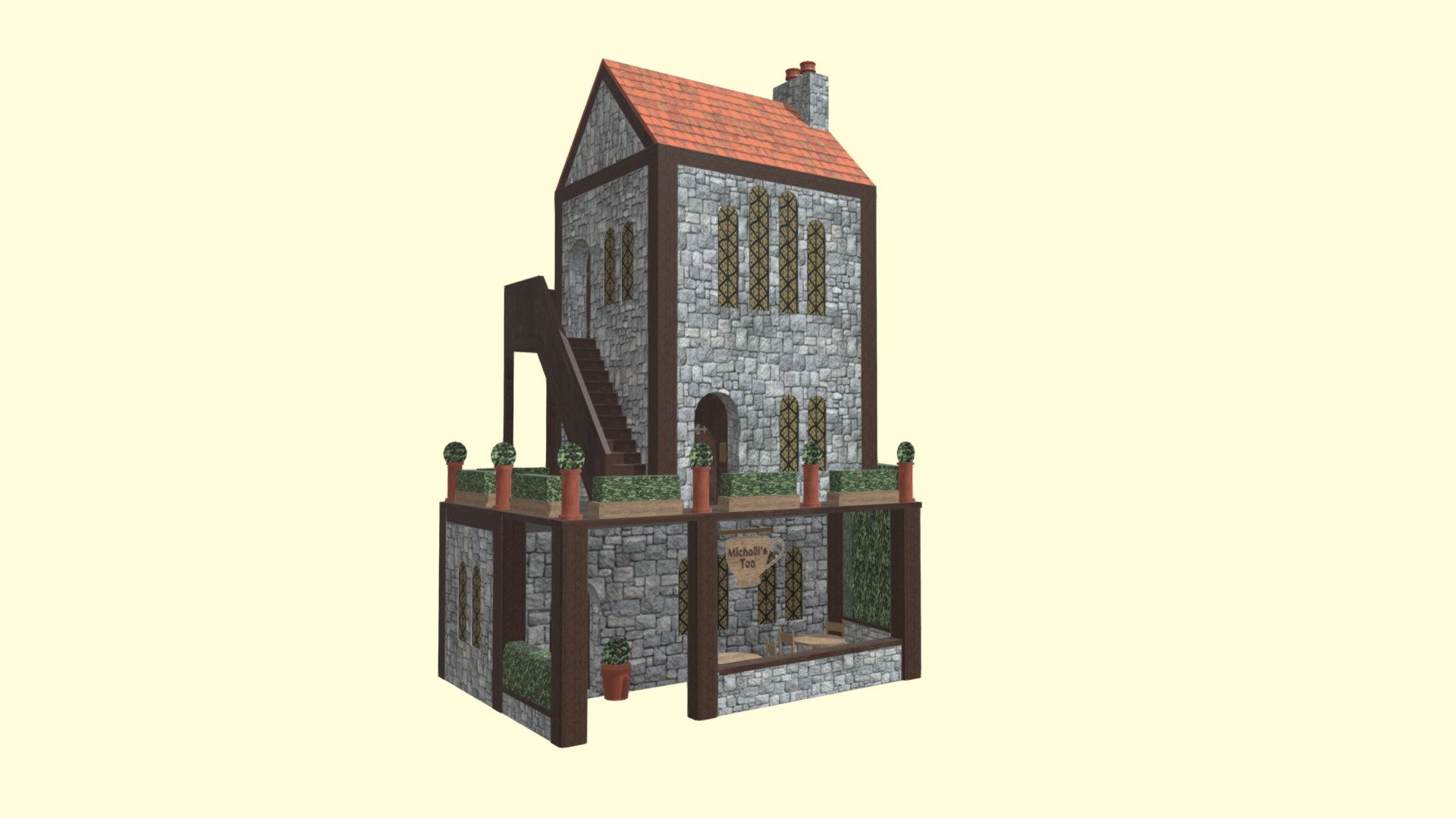 Maison de thé médiévale