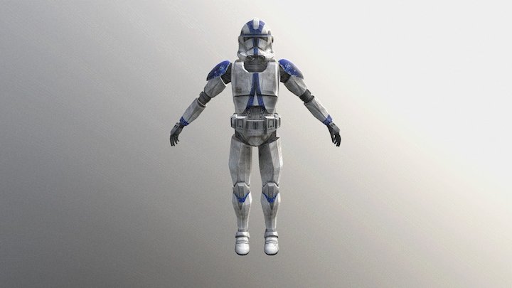 Clone Trooper 501st Legion (OLD) 3D Model