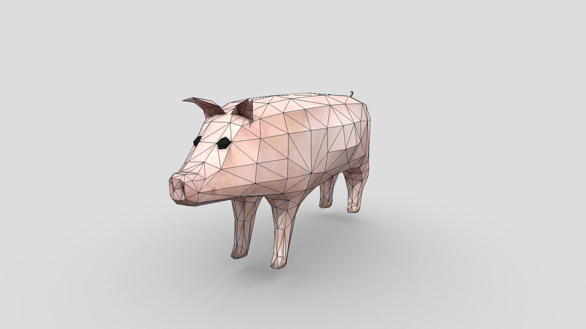 Lowpoly Rigged Pig - 3D model by youpzdev [46a0df8] - Sketchfab