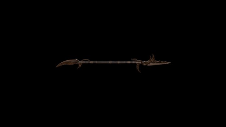 Corvus Glaive Spear 3D Model
