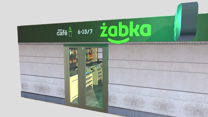 Poland Warsaw: Zabka 3D Model