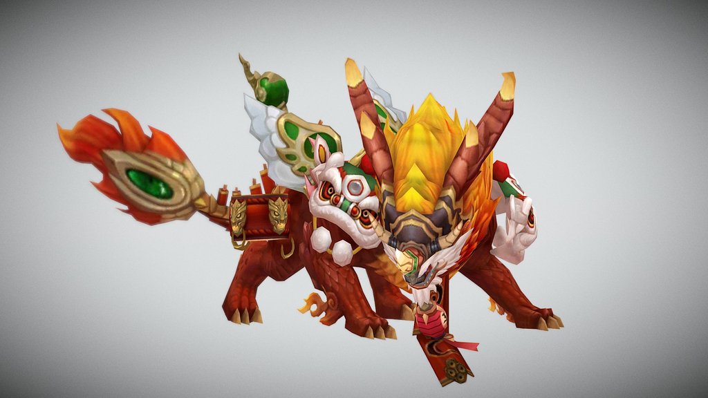Lion dance monster