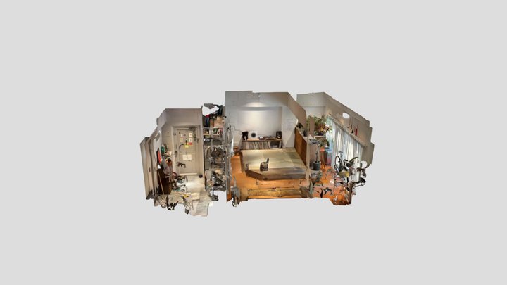 27_ポスト家族の部屋(趣味)｜Post Family Room (Hobby) 3D Model