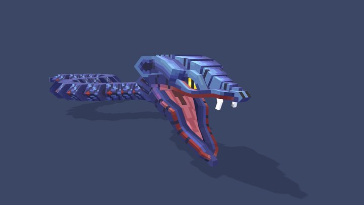 Blue Poison Fangs Kasaka (commission) 3D Model