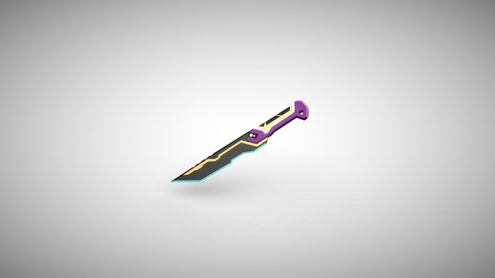 Valorant Glitchpop Dagger 3D Model