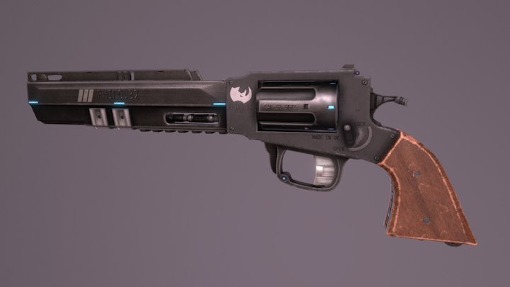 Revolver 3D Model