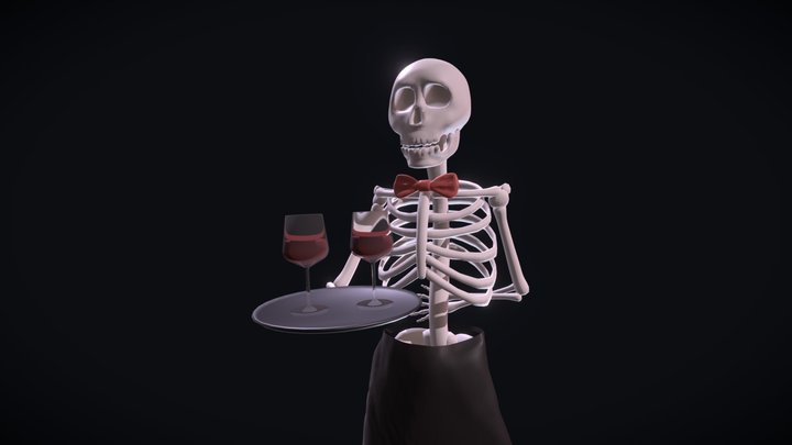 Dead Waiter 3D Model