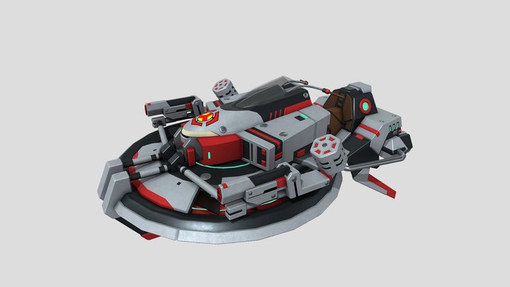 Hovercraft Remastered 3D Model