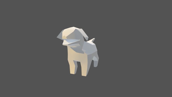 Dog - Jake (Low Poly) 3D Model