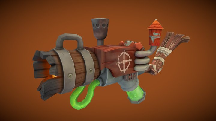 Weaponcraft - Scrappy Gatling 3D Model