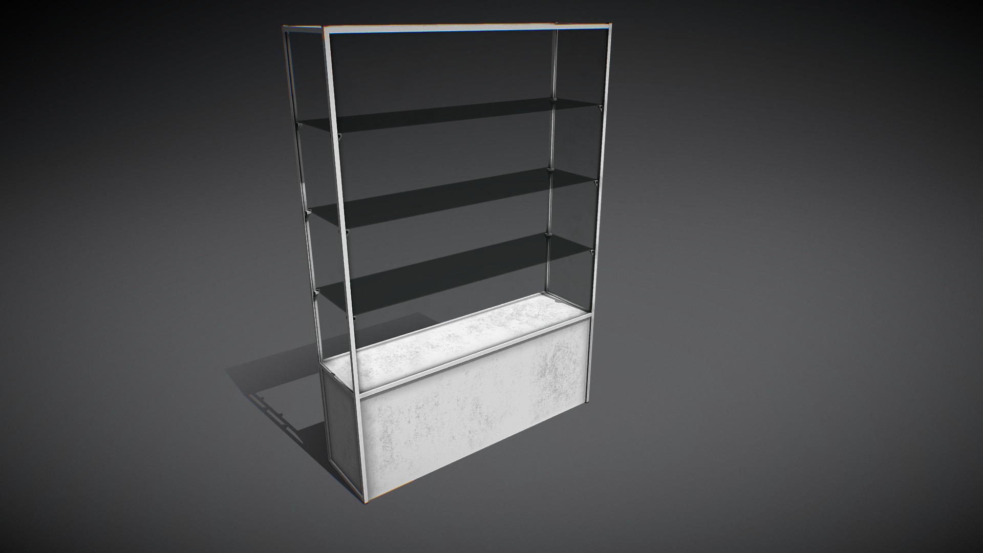 3D model Showcase - This is a 3D model of the Showcase. The 3D model is about a white box with a wire.