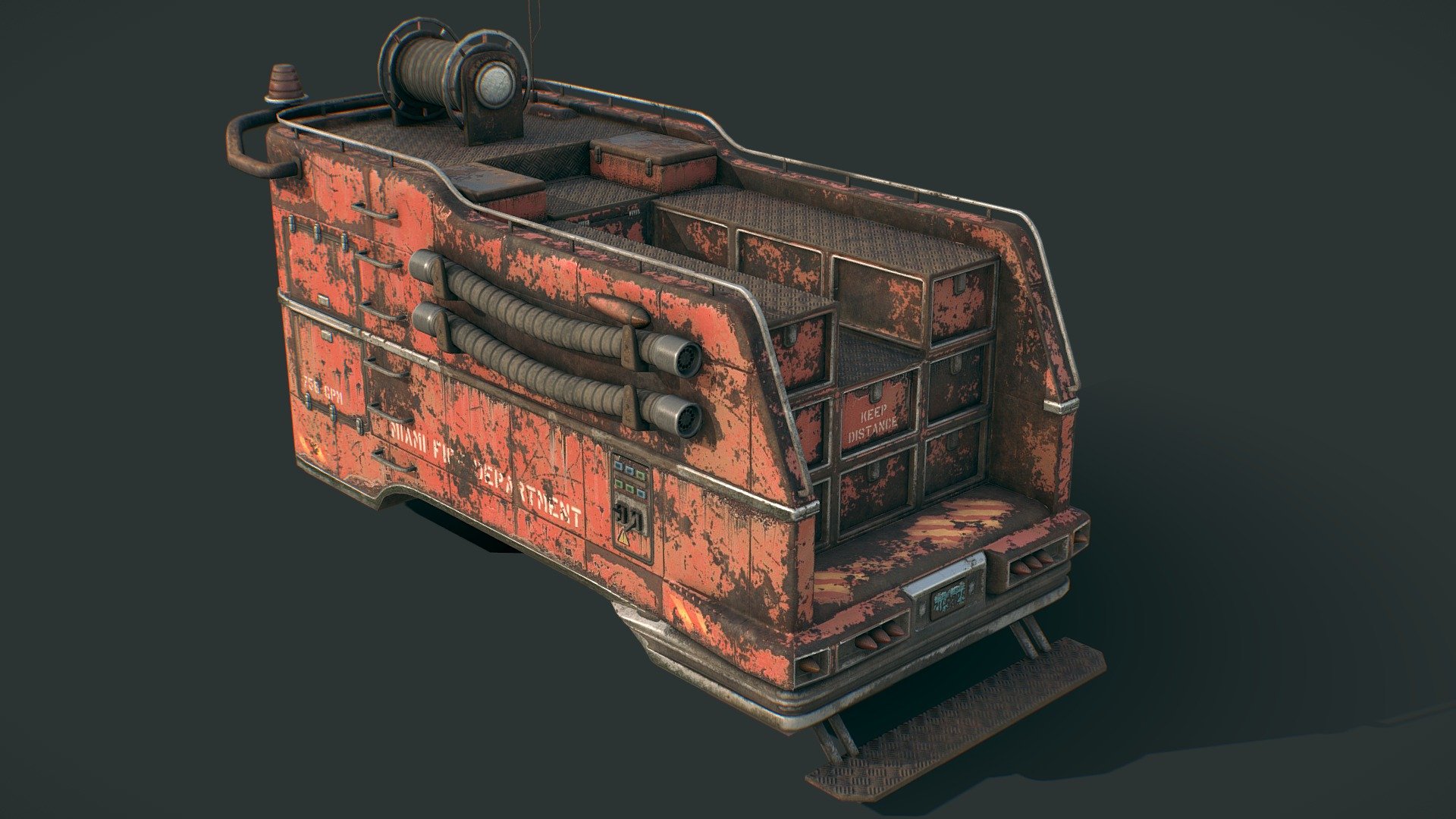 Fallout 4 Miami Fire Engine Truck Attachment